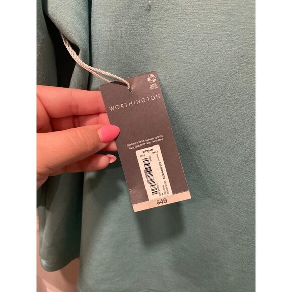 Worthington 1X jade green sweater β new with tags! - Picture 6 of 6